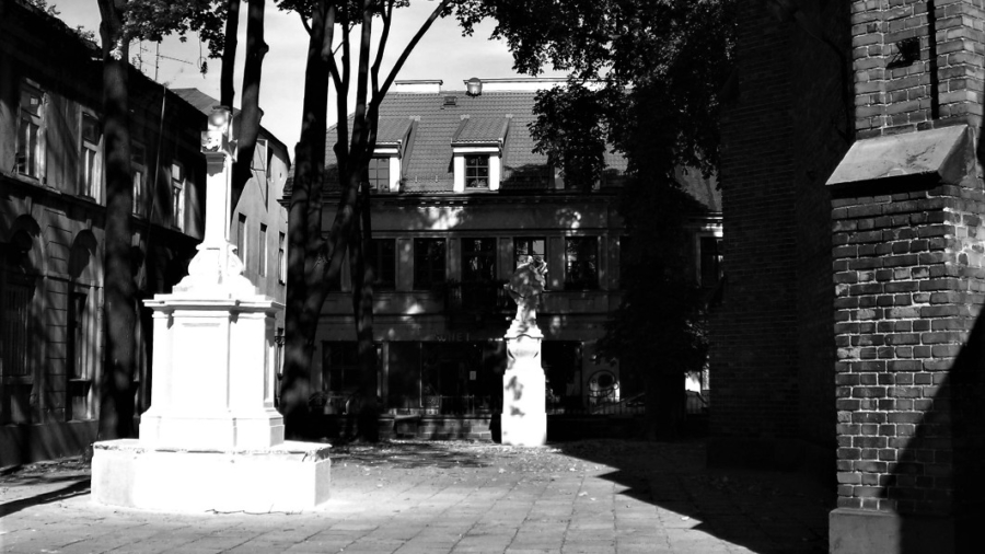 Plac przed wielkimi drzwiami Fary. Fot. P. Puton, 2007